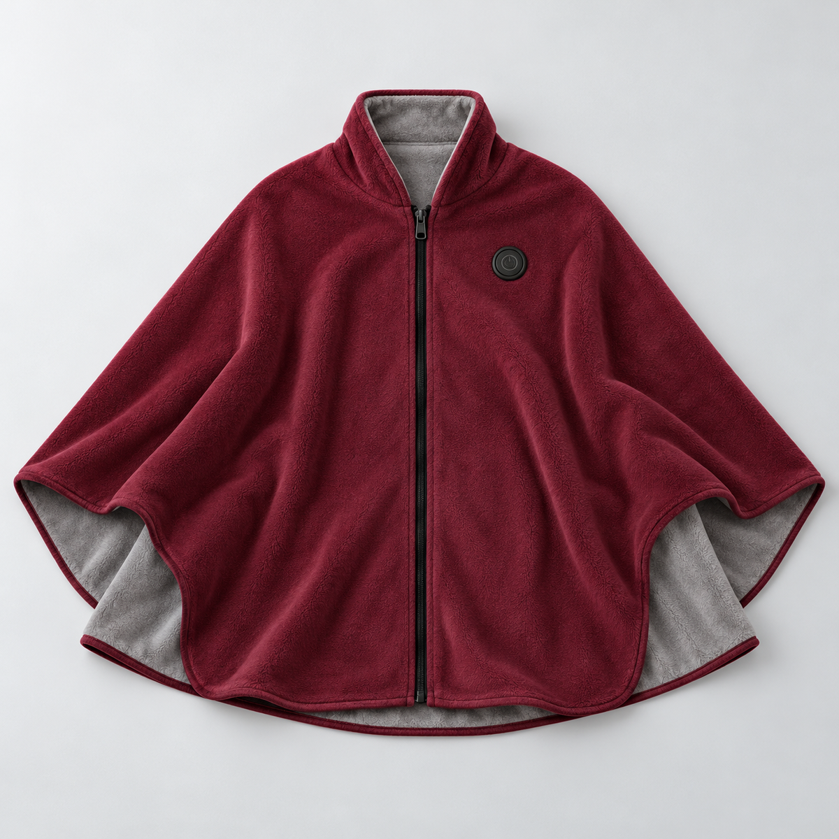 ZOVYNE Heated Wearable Blanket — Zip-Up Shawl