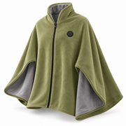 ZOVYNE Heated Wearable Blanket — Zip-Up Shawl